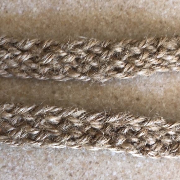 Vintage Y2K Braided Jute Boho Belt-Hippie chic - Picture 2 of 16